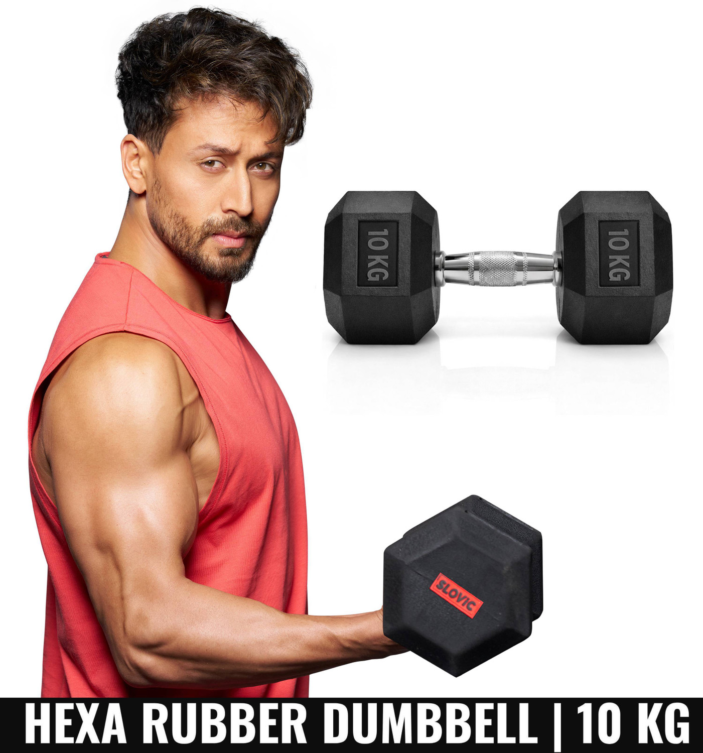 SLOVIC Set for Home Gym | Set of 1 | Fixed Weight Dumbbell