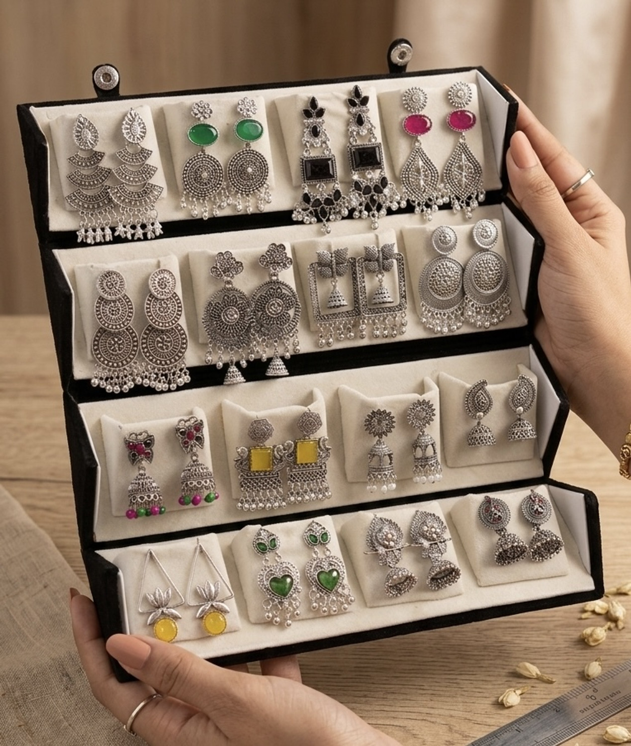 sarthak royal 16 Pair Latest Combo Earrings Set wi