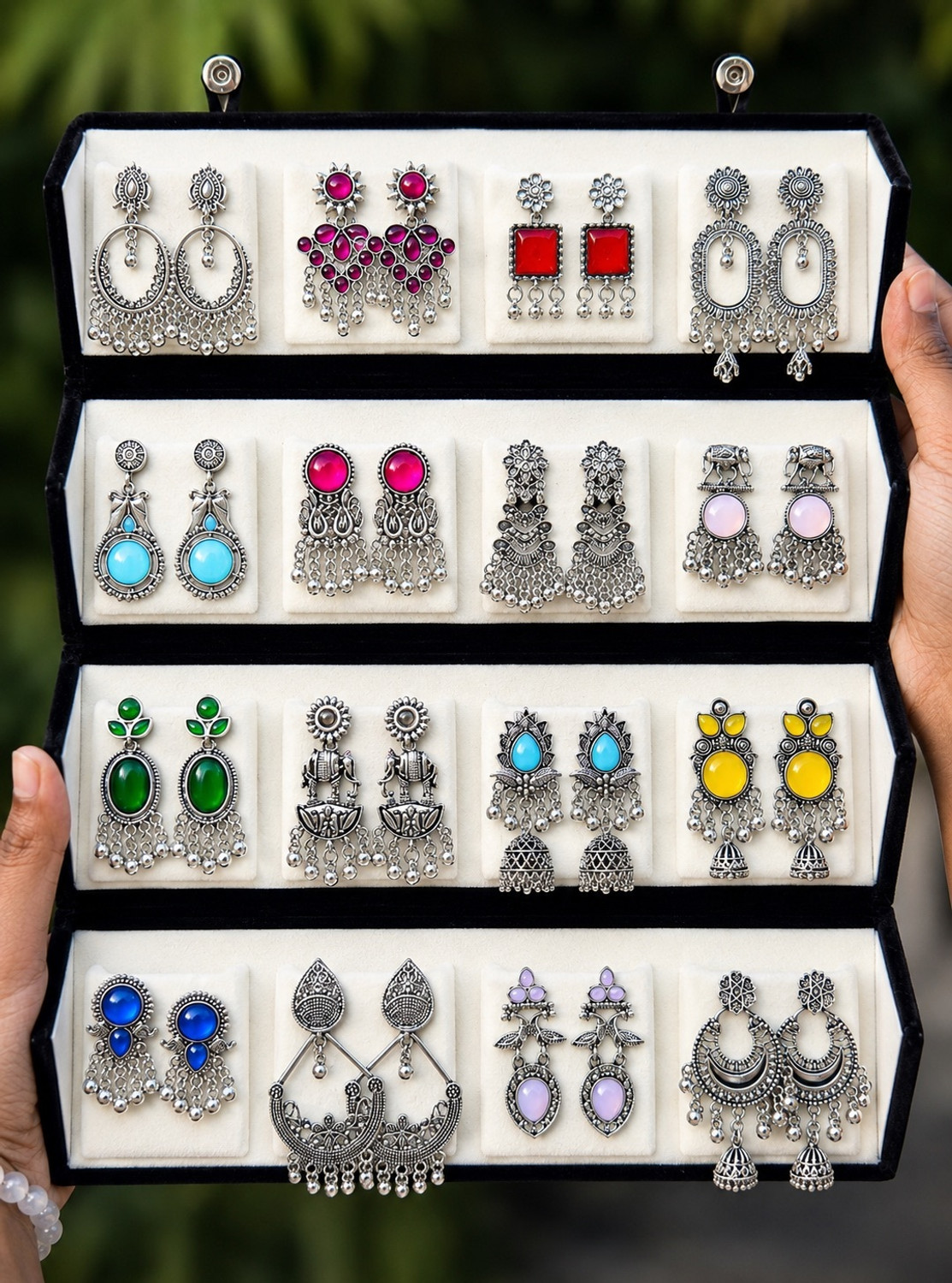 Image of scenturs 16 Pairs Stylish Earrings Combo Set for Women Jewellery Collection Alloy Earring Set