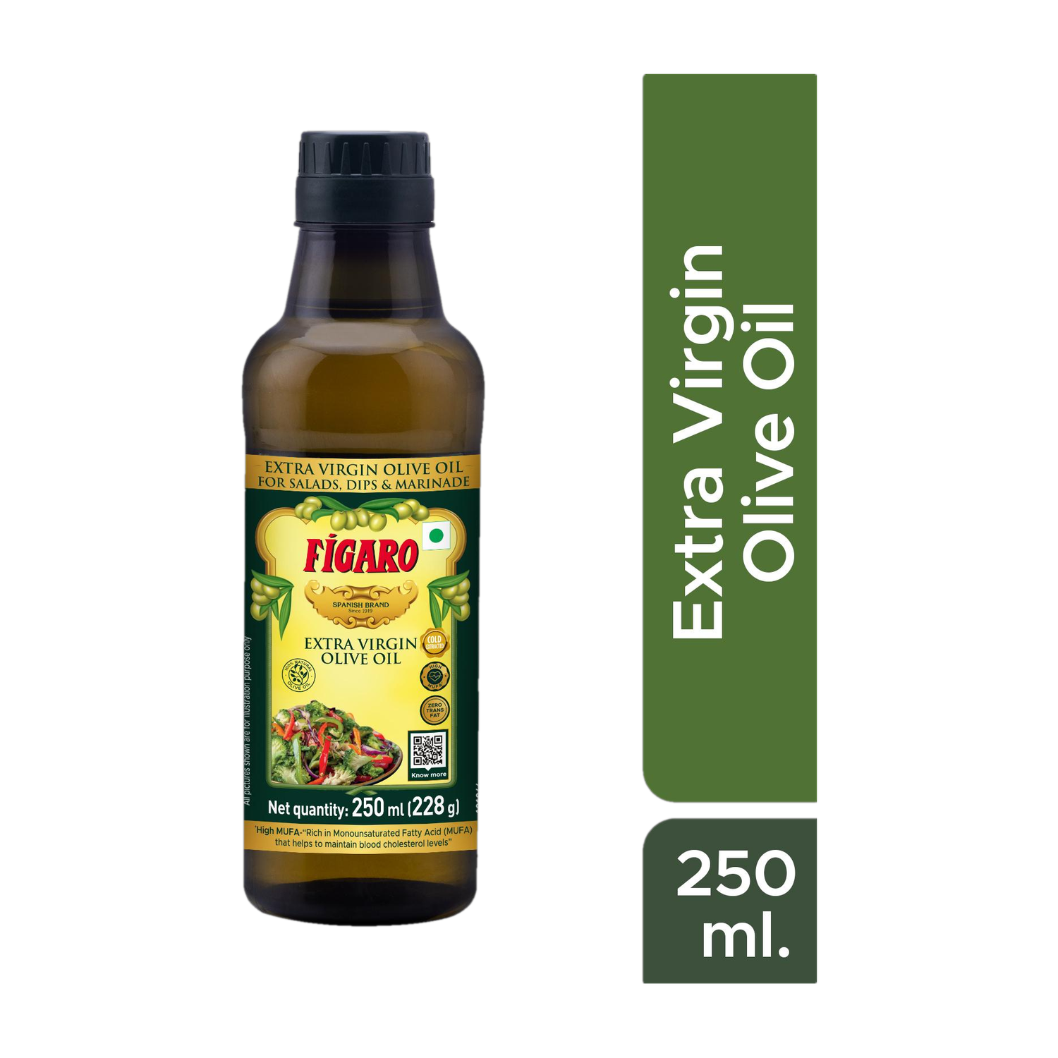 FIGARO Extra Virgin Olive Oil Plastic Bottle  (250 ml)