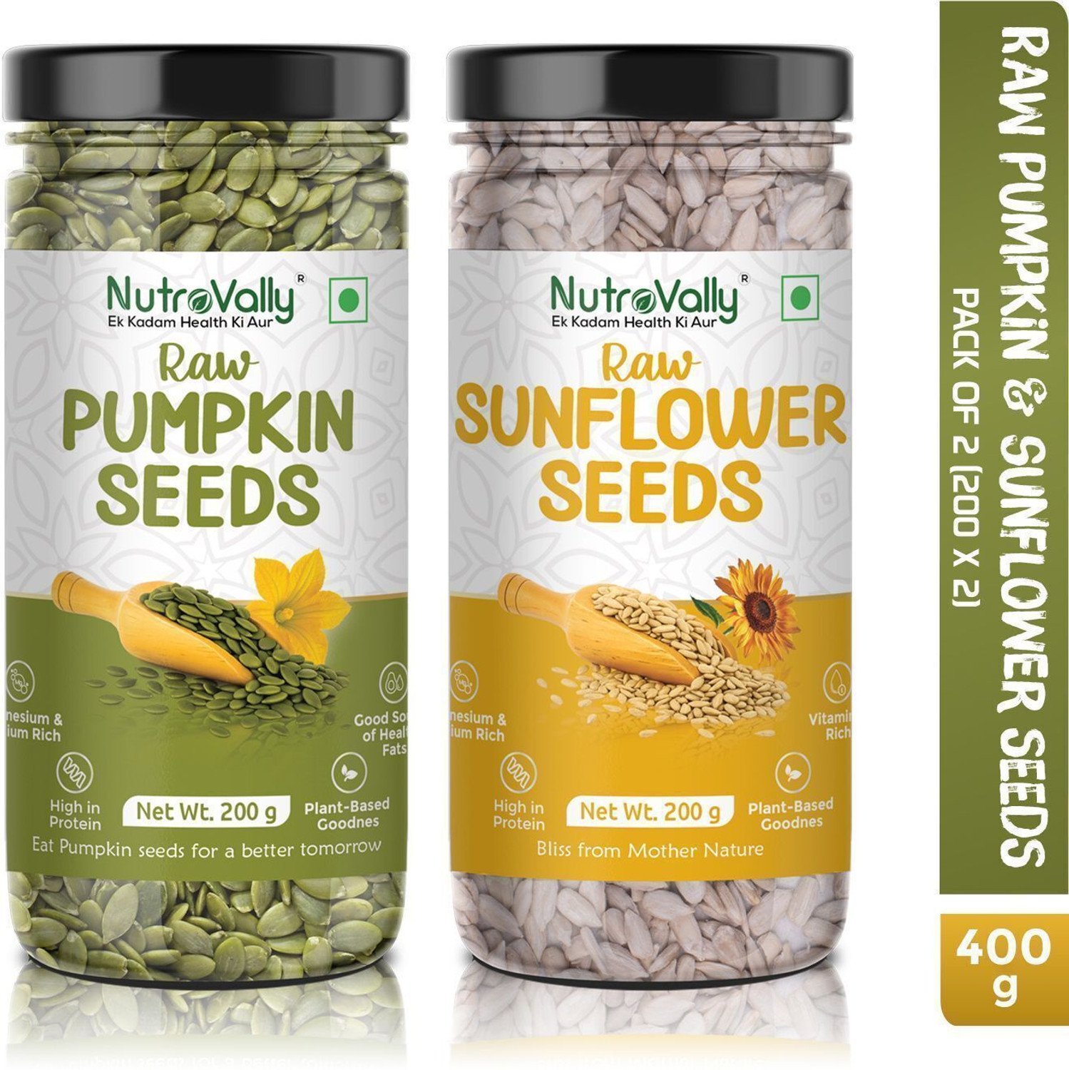 NutroVally Pumpkin & Sunflower Combo for Weight Loss | Magnesium & Min