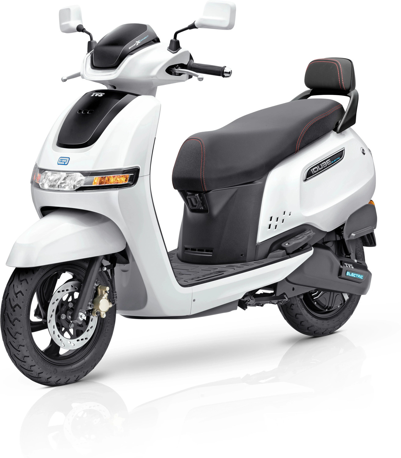 TVS iQube 3.5 kWh Booking for Ex-Showroom Price (With Charger, Pearl White)