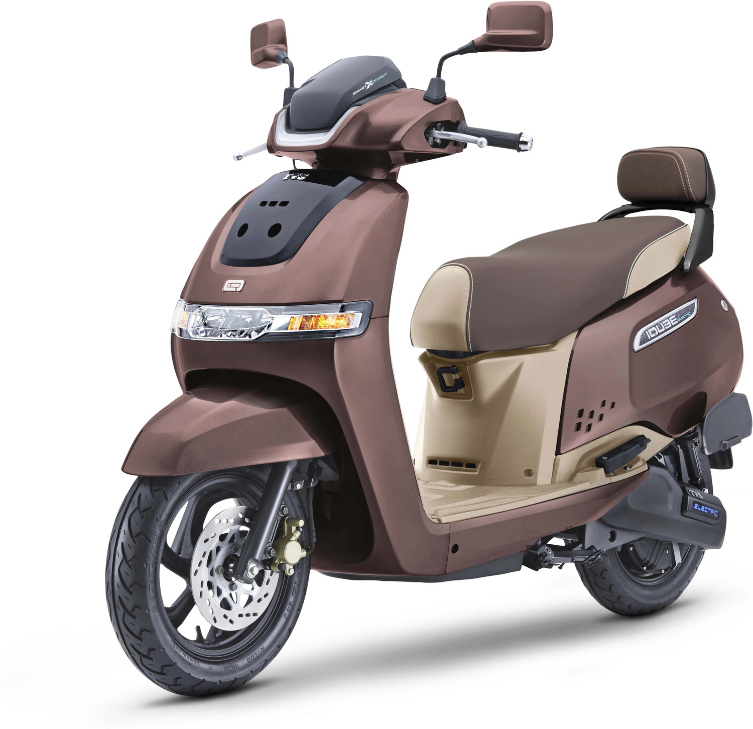 TVS iQube 3.5 kWh Booking for Ex-Showroom Price (With Charger, Copper 