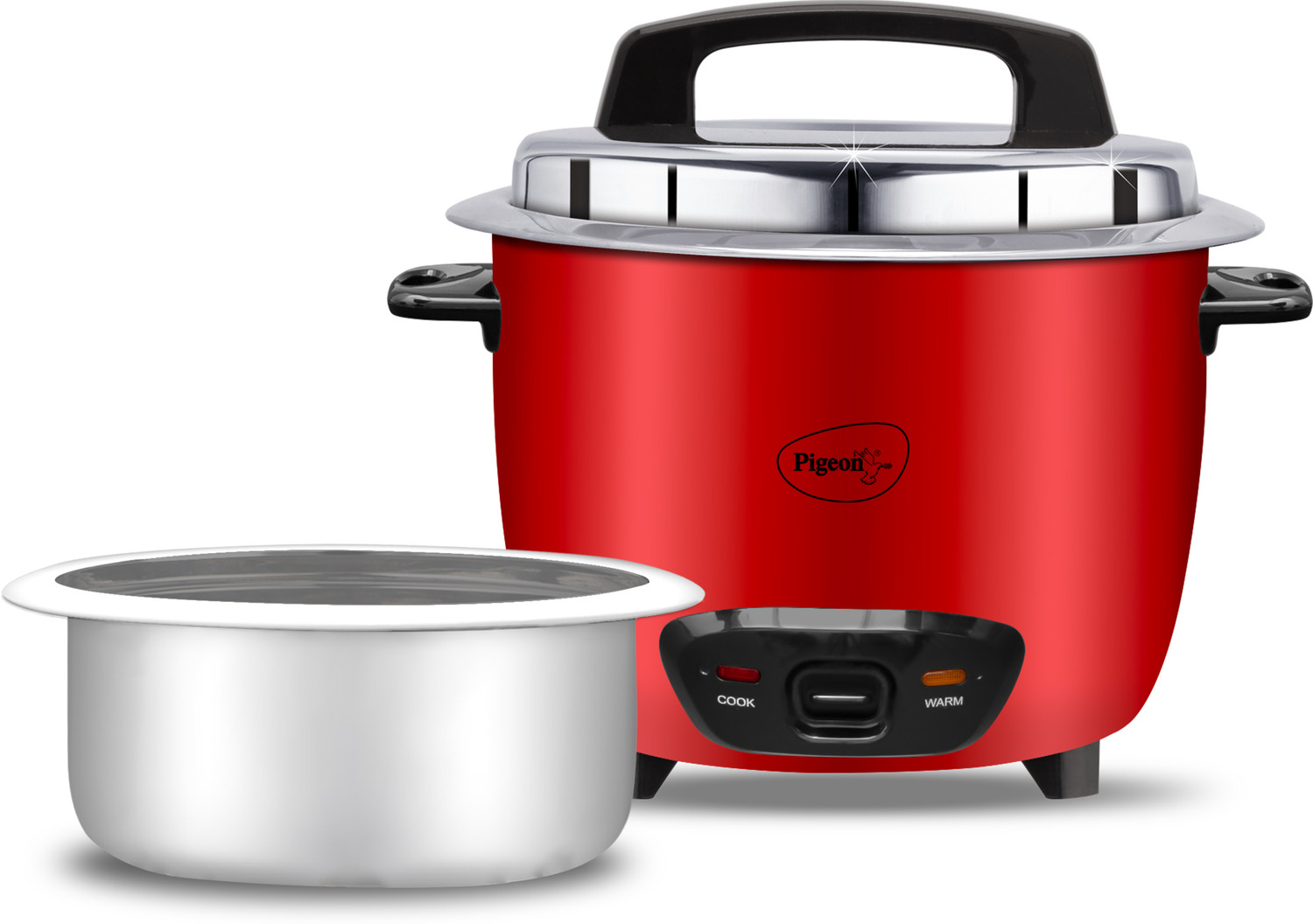 Pigeon 14930 Electric Rice Cooker – 1.5L, Steaming, ₹2099