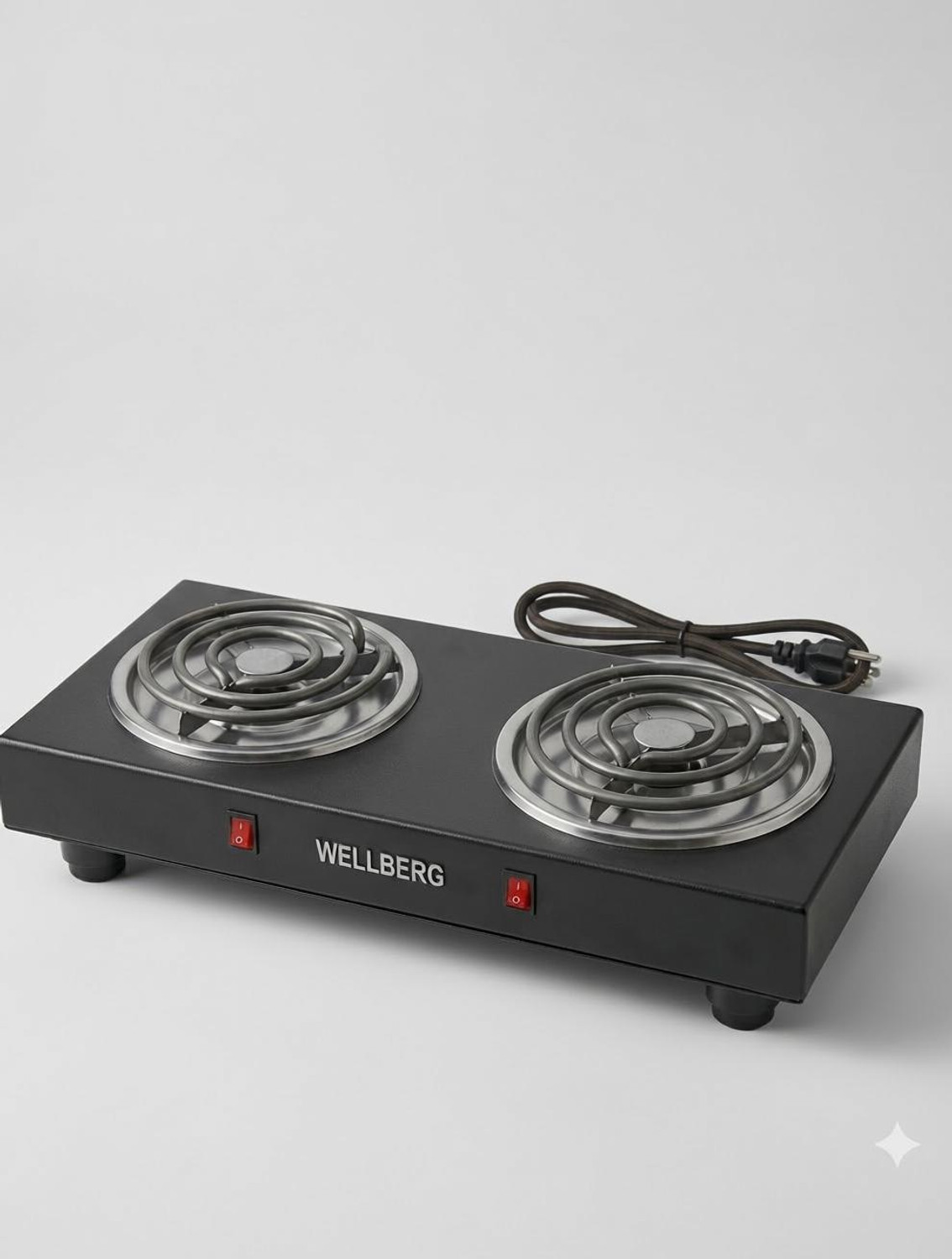 Double Burner Electric Cooking Heater 2000W with Slow Cooking Electric Cooking Heater (2 Burner)