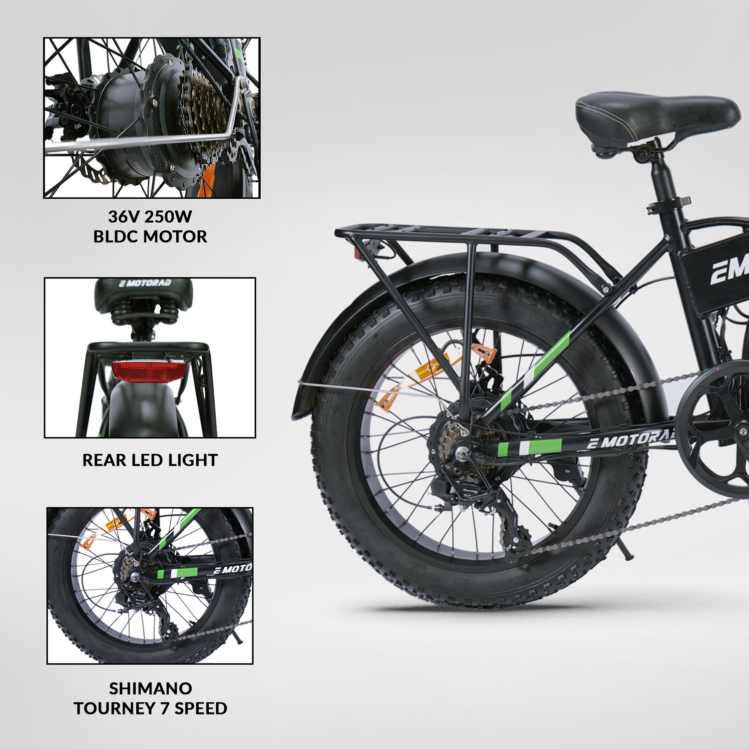 Image of EMotorad Doodle 20 inches 7 Gear Lithium-ion (Li-ion) Electric Cycle