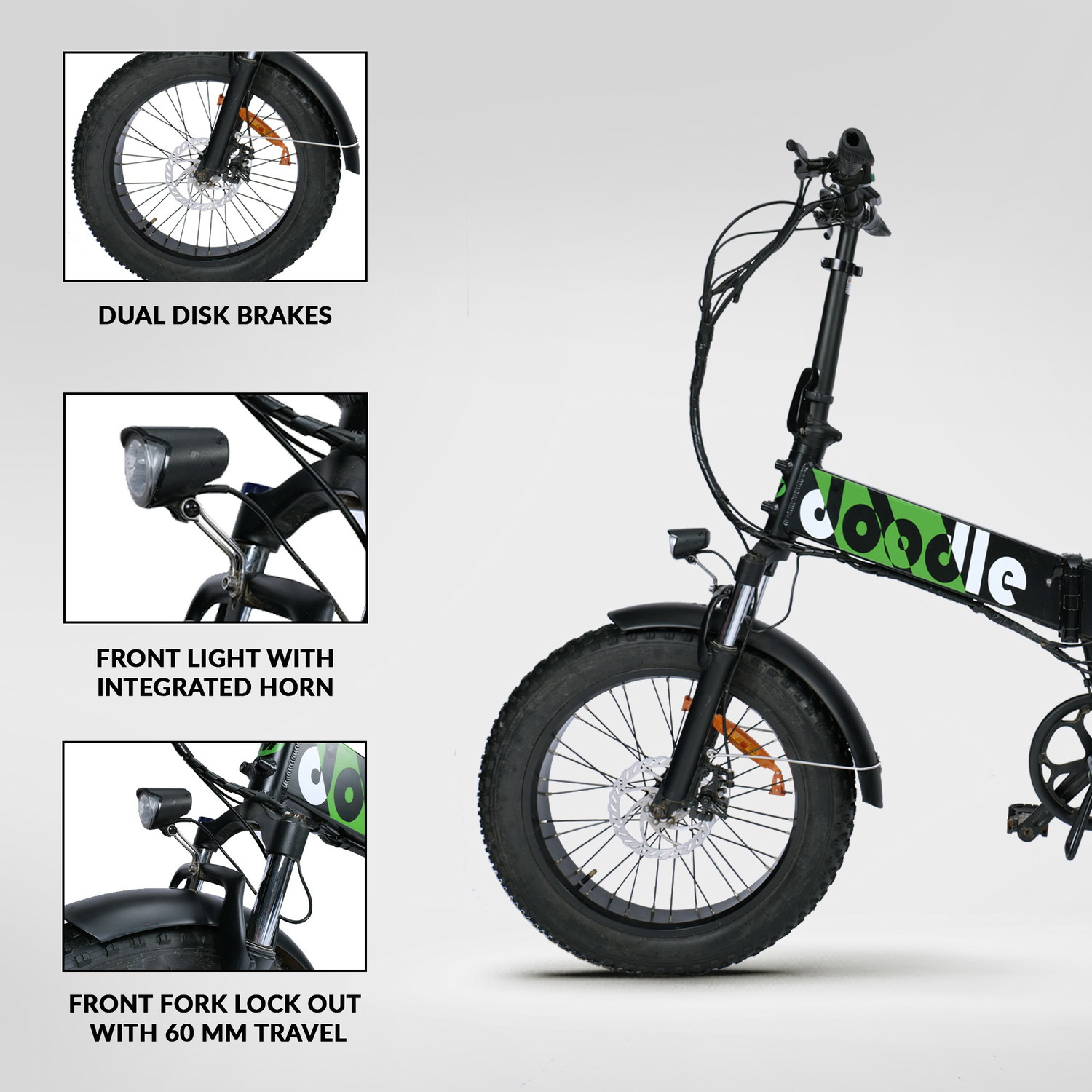 Image of EMotorad Doodle 20 inches 7 Gear Lithium-ion (Li-ion) Electric Cycle