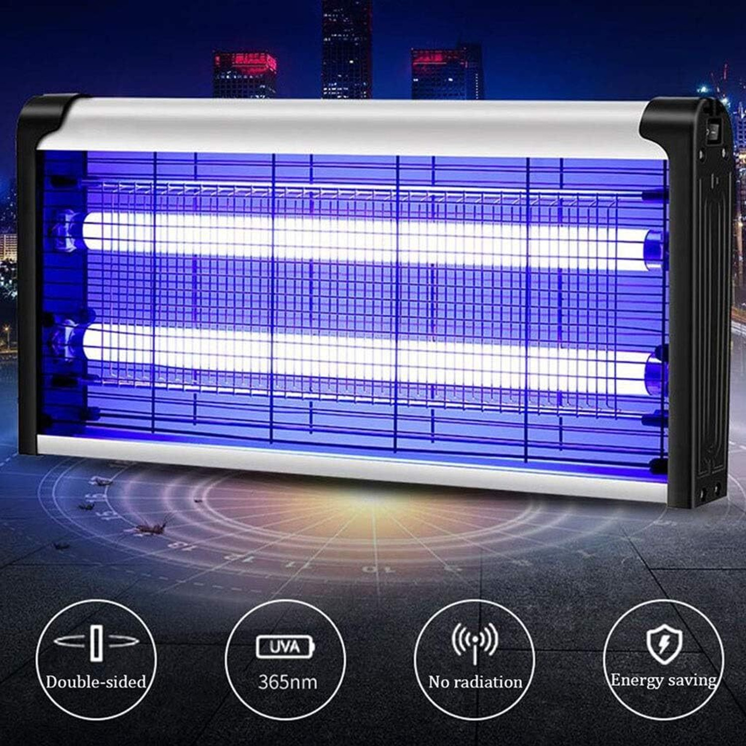 Image of KROOH Insect Killer UV Bug Zapper /Catcher for Home & Office Restaurant Use Pest killer Electric Insect Killer Indoor, Outdoor (Suction Trap)