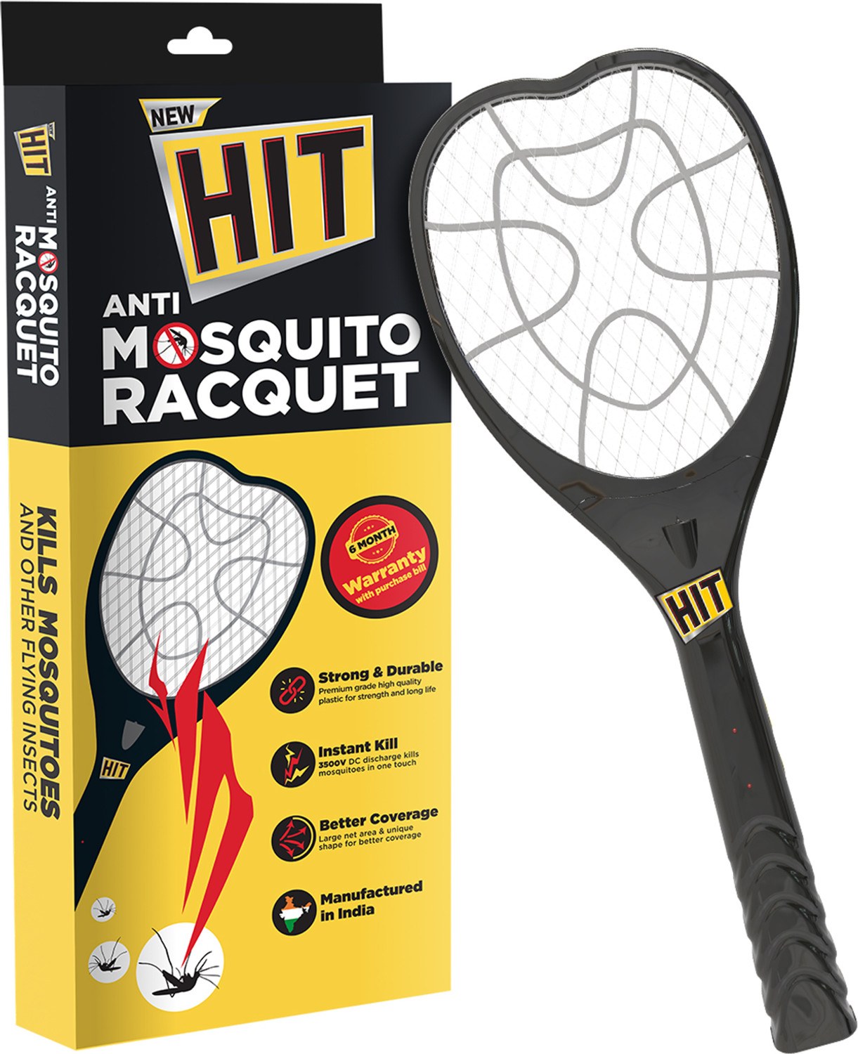 Hit Rechargeable Anti-Mosquito Racquet – Electric Bat Killer