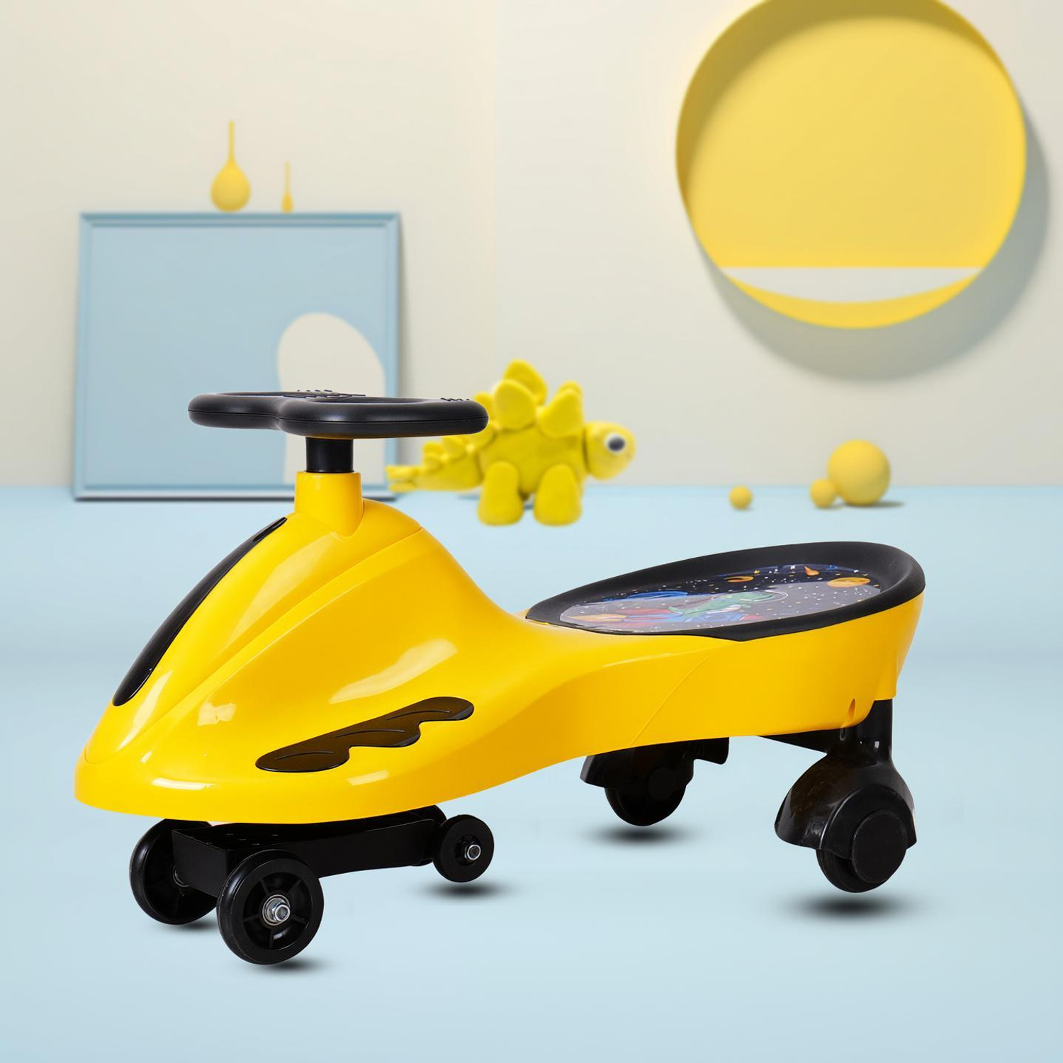 Miss & Chief Voyager-Dino Swing Car Rideon for kids, Magic car for Boy