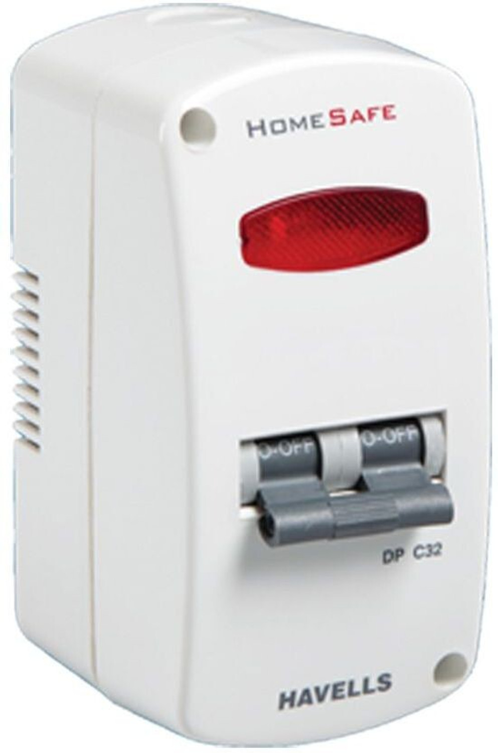 Image of HAVELLS PVC Plastic 20A MCB DP C Curve (White) DHMGCDPF020 MCB (2)