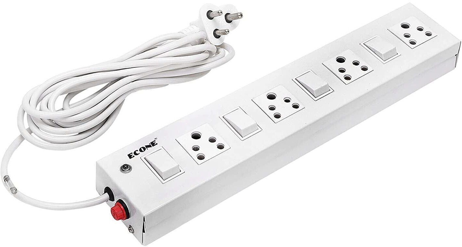 Image of Adiohub 6 Amp /10 Amp 4 Socket 4.4 Mtr Wire extension board 10 A Four Pin Socket