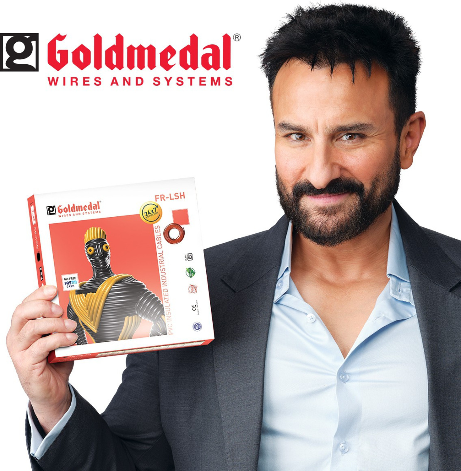 Image of Goldmedal FR-LSH Grade 2.5 sq /mm Yellow 90 m Wire