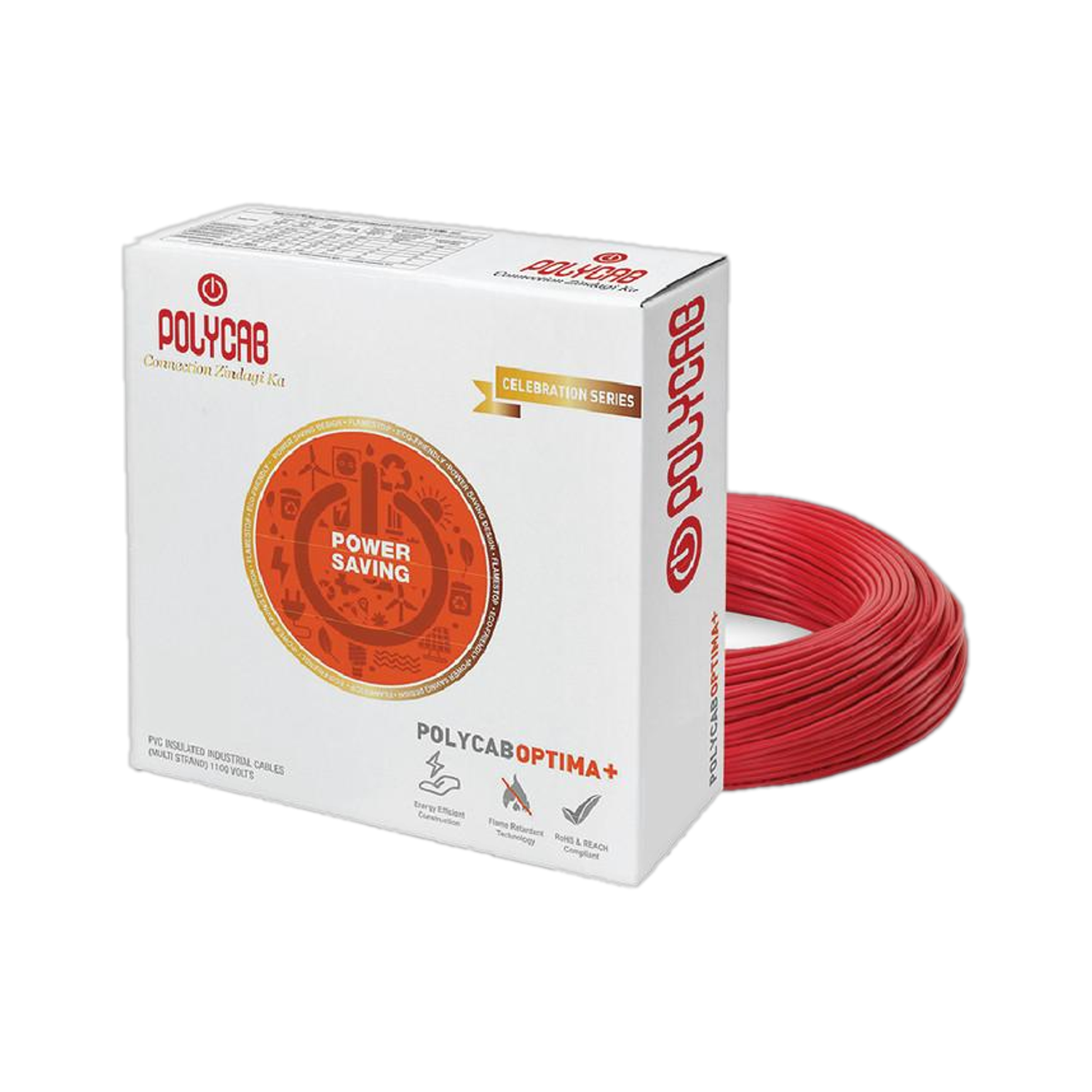 Polycab Optima Plus 6 sq/mm Red 90 m Wire