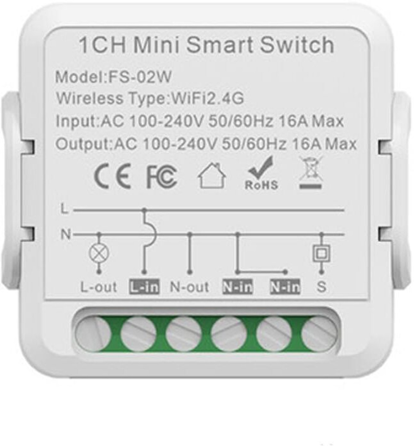 Image of Suraksha Security Systems WiFi Smart Switch 10A Smart Switch (Black)