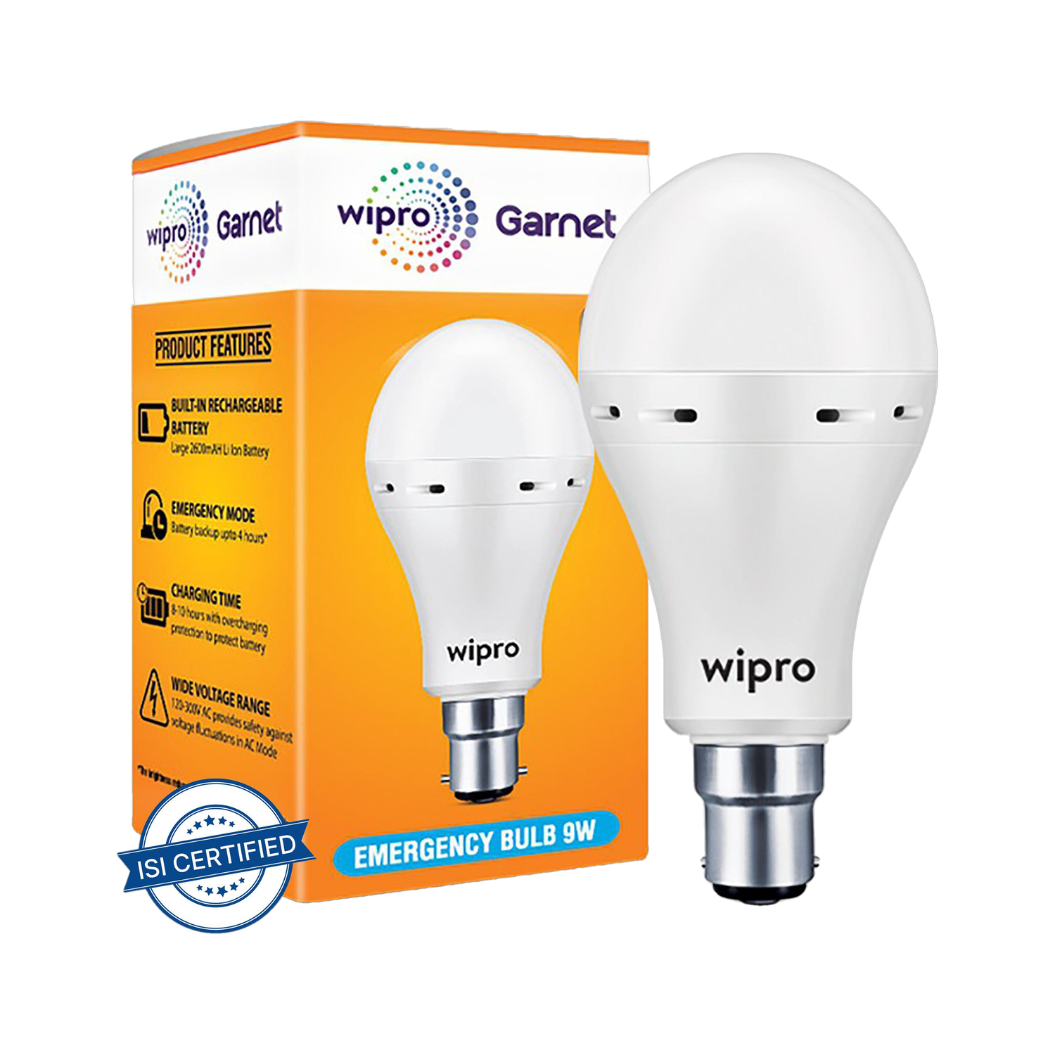 WIPRO NE9001 Bulb Emergency Light