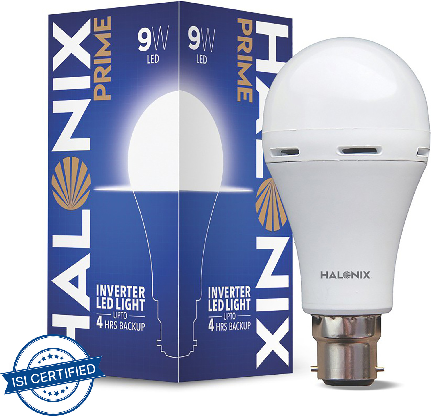 Halonix LED Prime 9W B22 Inverter Light – Emergency Bulb