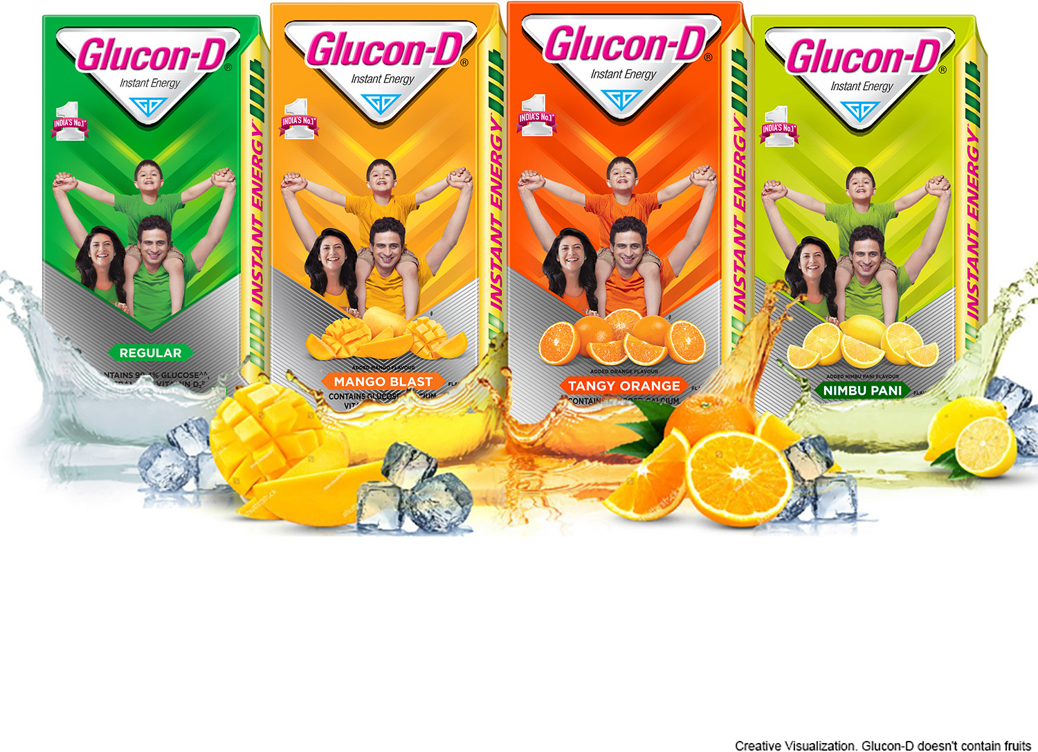 Image of GLUCON-D Mango Blast with 3 Benefits of Energy, Recovery, and Immunity, Refill Sports Drink