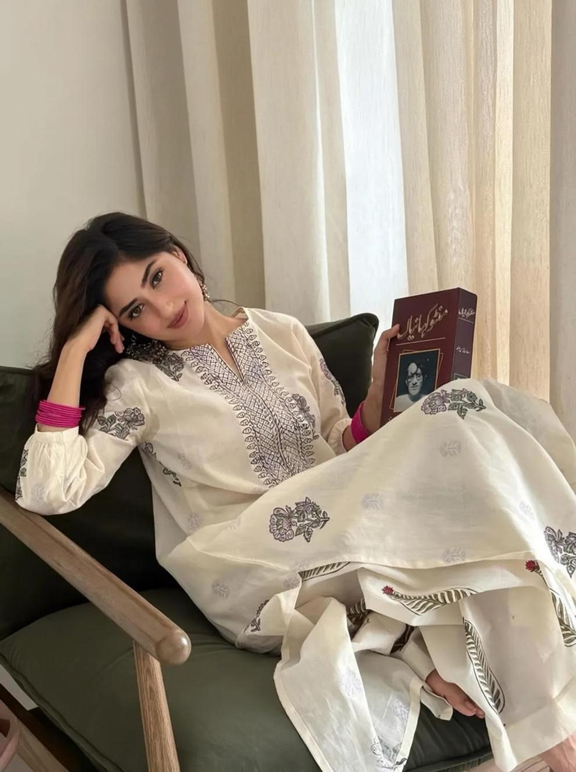 Image of PASOYA Women Cotton Blend Kurta Pant Set