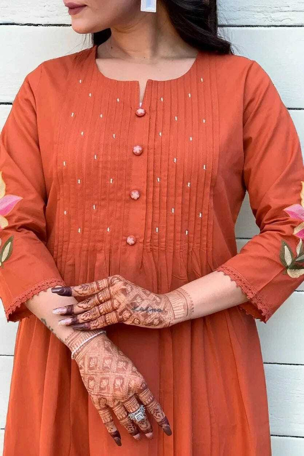 Image of Style Jaipur Women Pure Cotton Kurta Pant Dupatta Set