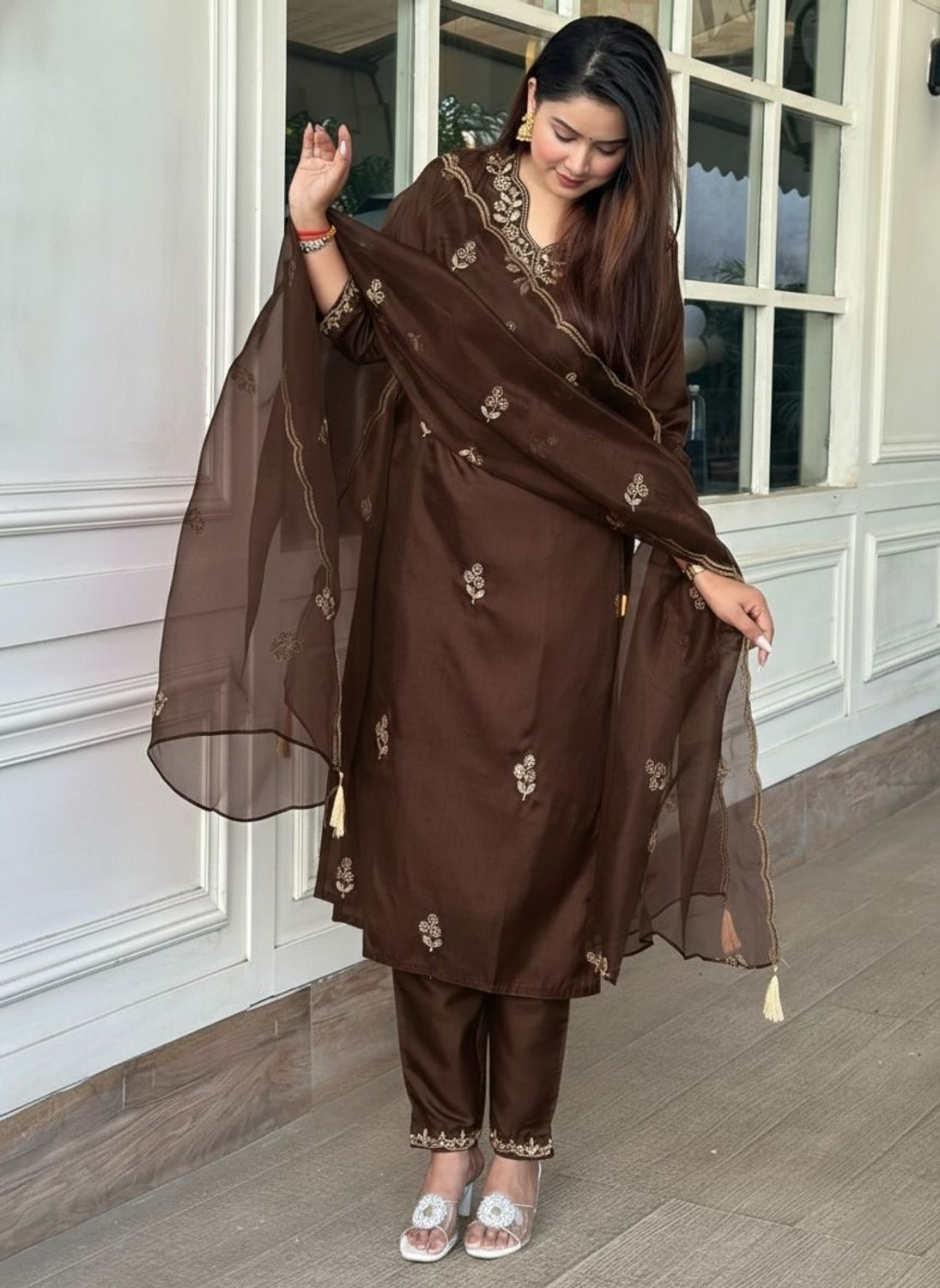 Image of Toochki Printed Kurta, Salwar & Dupatta Set