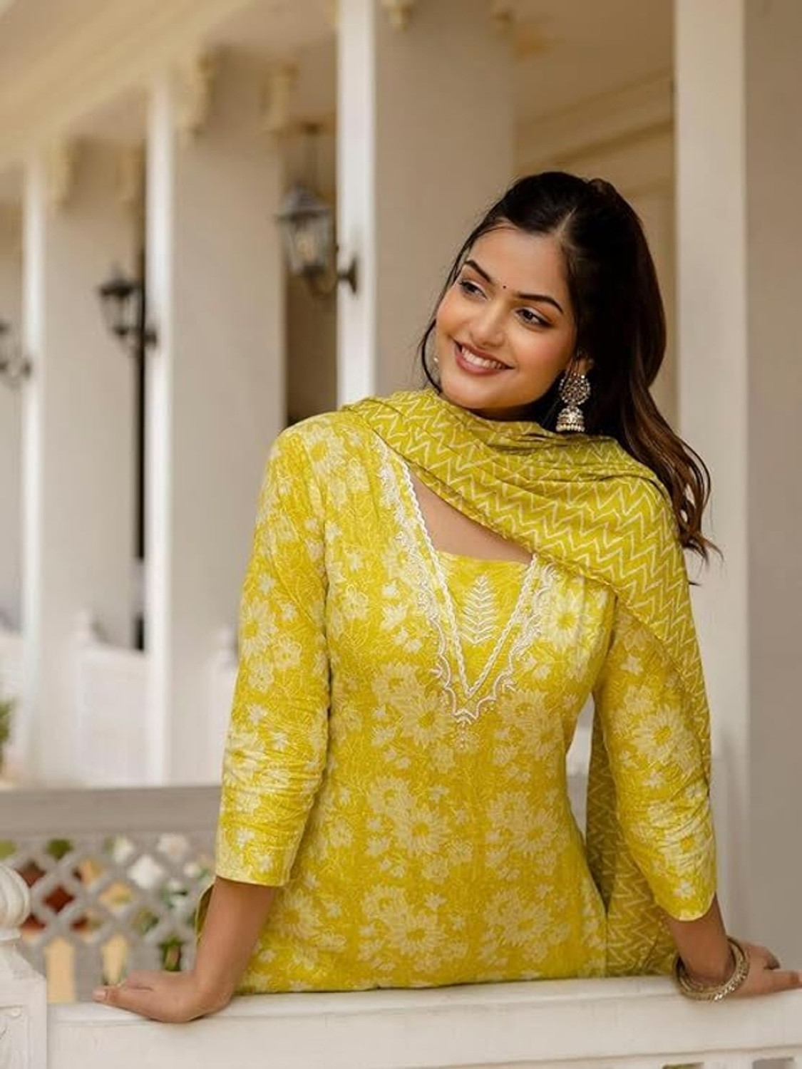 Image of Ankit Creations hetal Embroidered Anarkali Kurta, Bottom & Dupatta Set