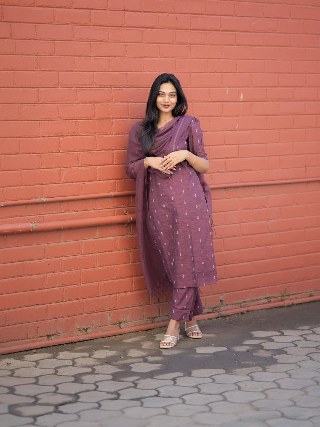 Image of Aaghnya Fashion Women Viscose Rayon Kurta Pant Dupatta Set
