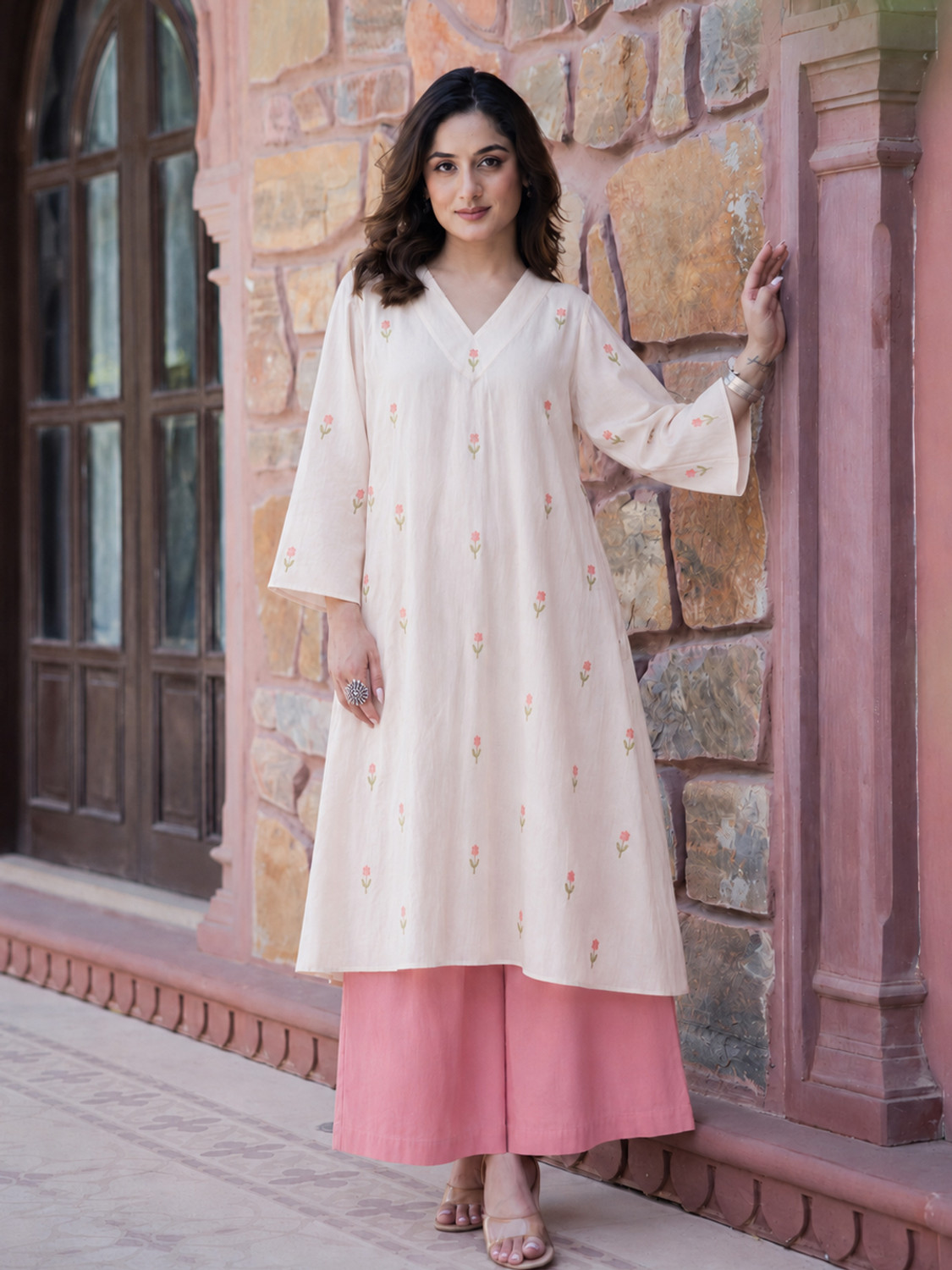 Divastri Women Kurti Palazzo Set