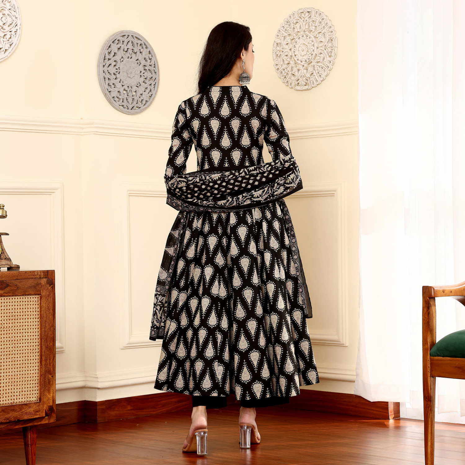 Image of Toochki Printed Kurta, Salwar & Dupatta Set