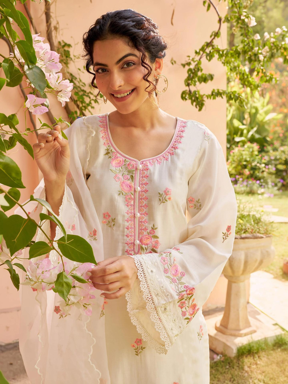 Image of PASOYA Women Cotton Blend Kurta Pant Set