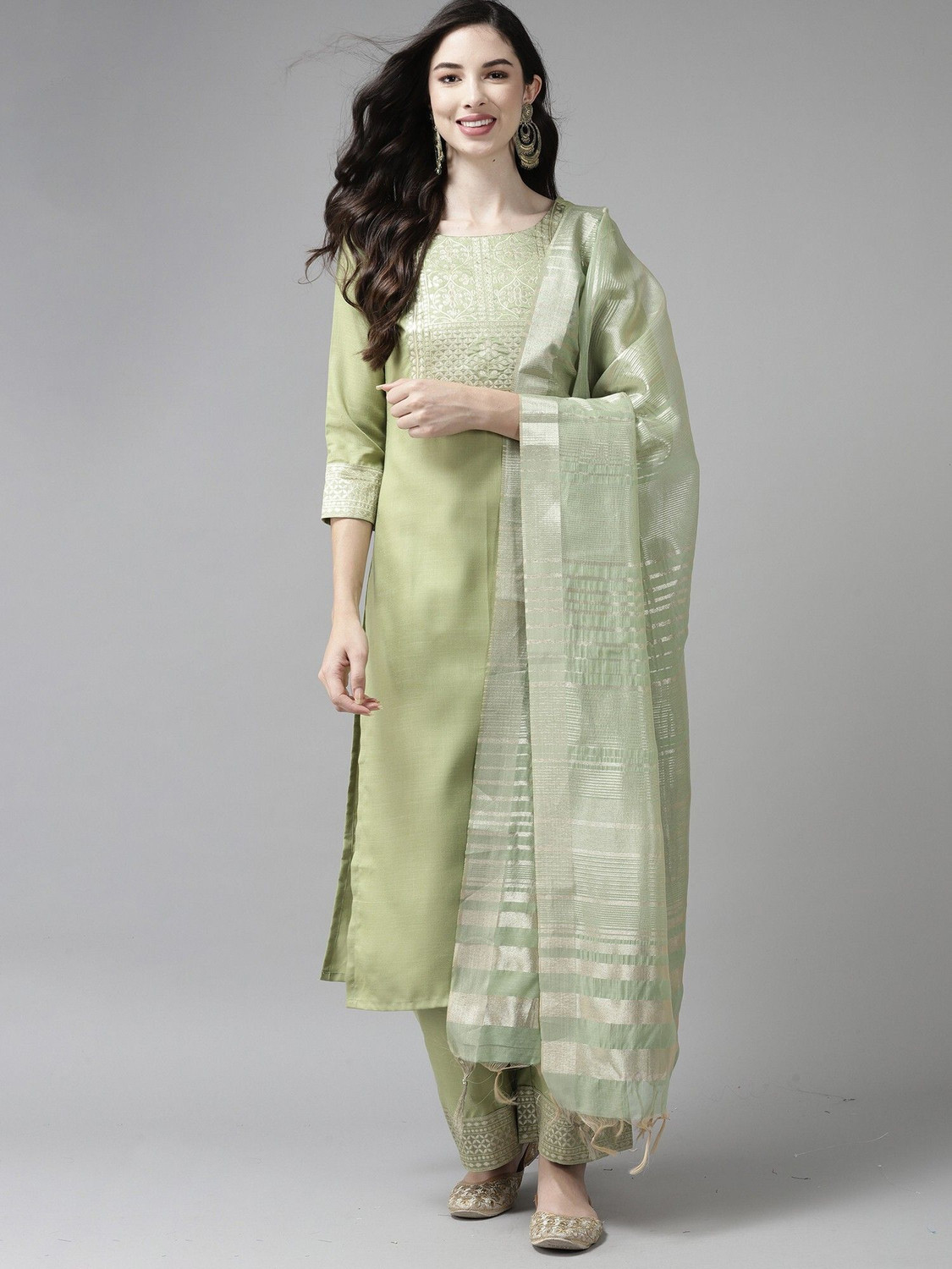 Indo Era Women Kurta and Palazzo Set