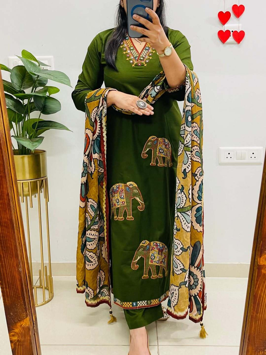 Image of Style Jaipur Women Pure Cotton Kurta Pant Dupatta Set