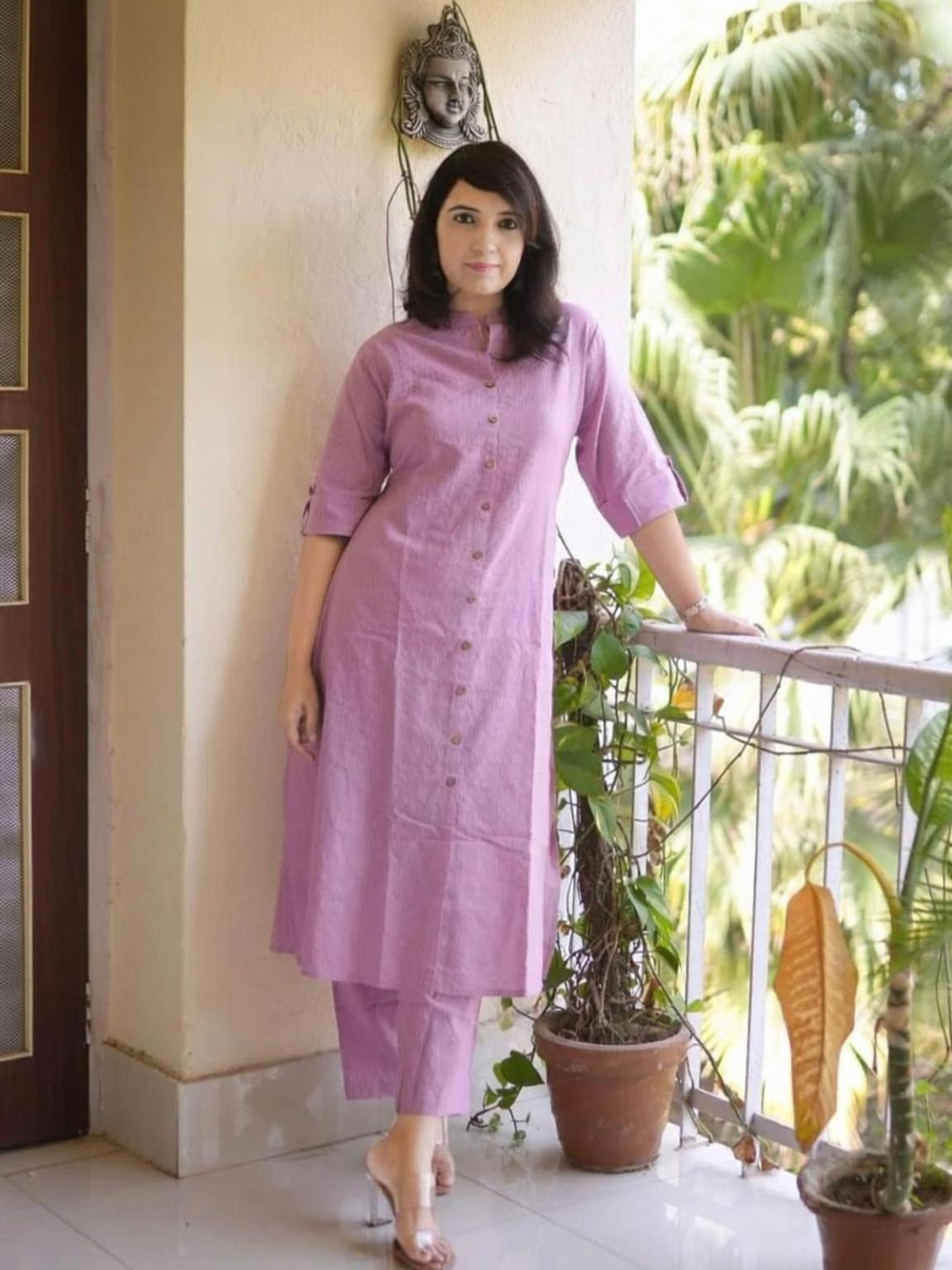 Image of UGMAZ Women Viscose Rayon Kurta Palazzo Set