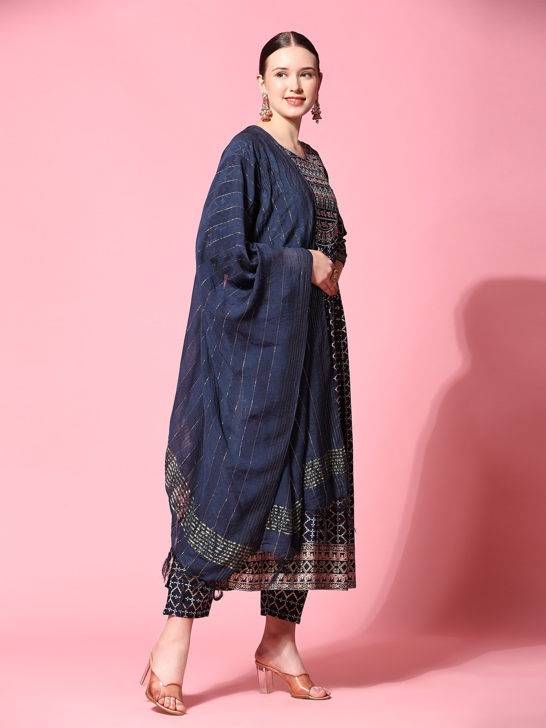 Image of Ziva Fashion Women Kurta Pant Dupatta Set