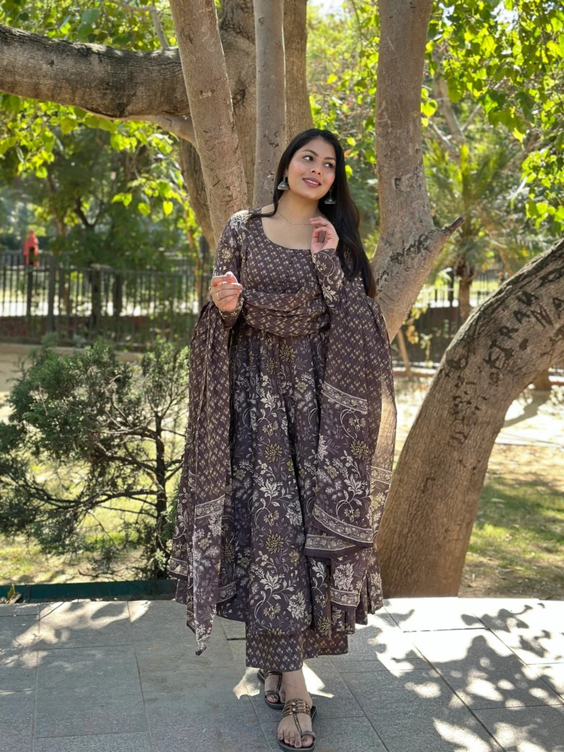 Image of KASHRA Women Pure Cotton Kurta Pant Dupatta Set