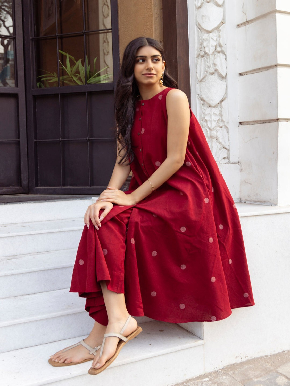Image of YAGNIK FASHION Women Cotton Rayon Kurta Palazzo Set