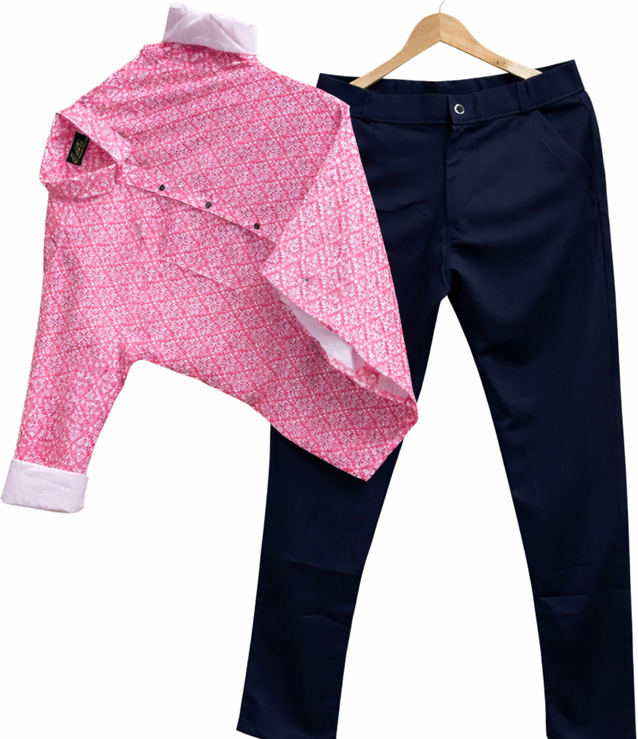 Image of VUONFAB Men Cotton Blend Shirt Pant Set