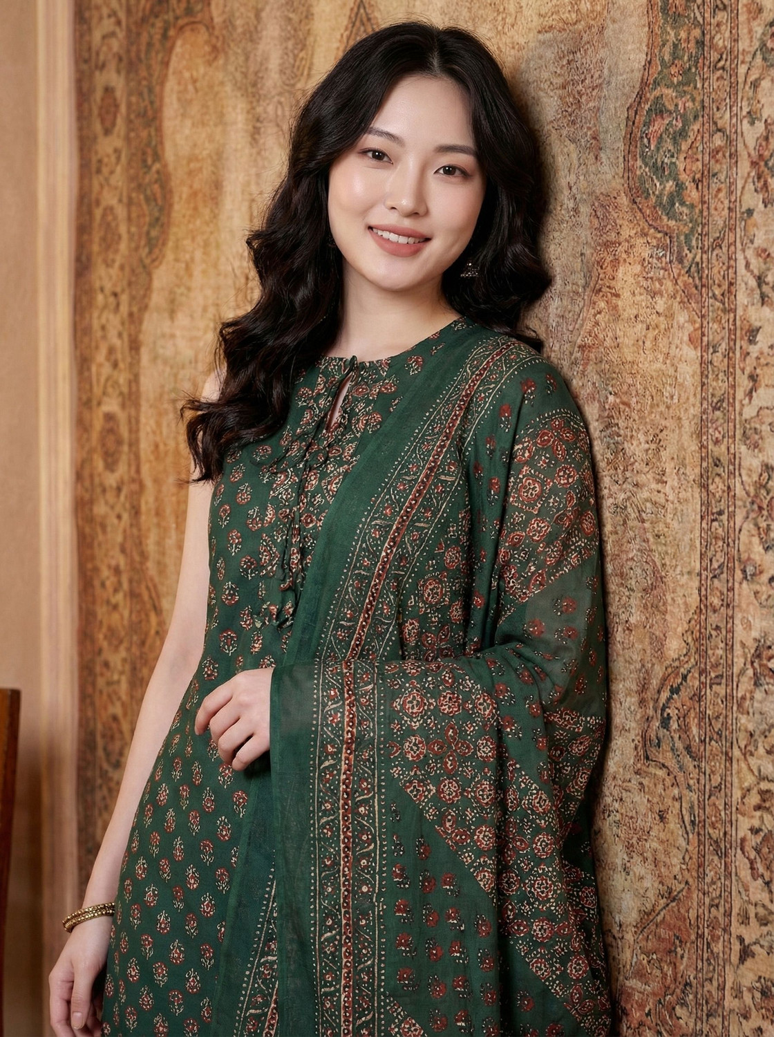 Image of Moda Rapido Women Viscose Rayon Kurta Pyjama Set