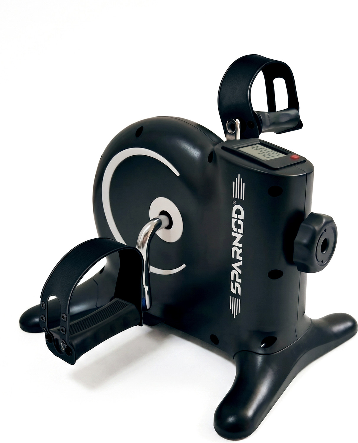 Image of Sparnod Fitness SSB-11 Spin Bike with Heavy-Duty Flywheel, Pulse Sensor & 4-Way Adjustable Seat Upright Stationary Exercise Bike (Black)