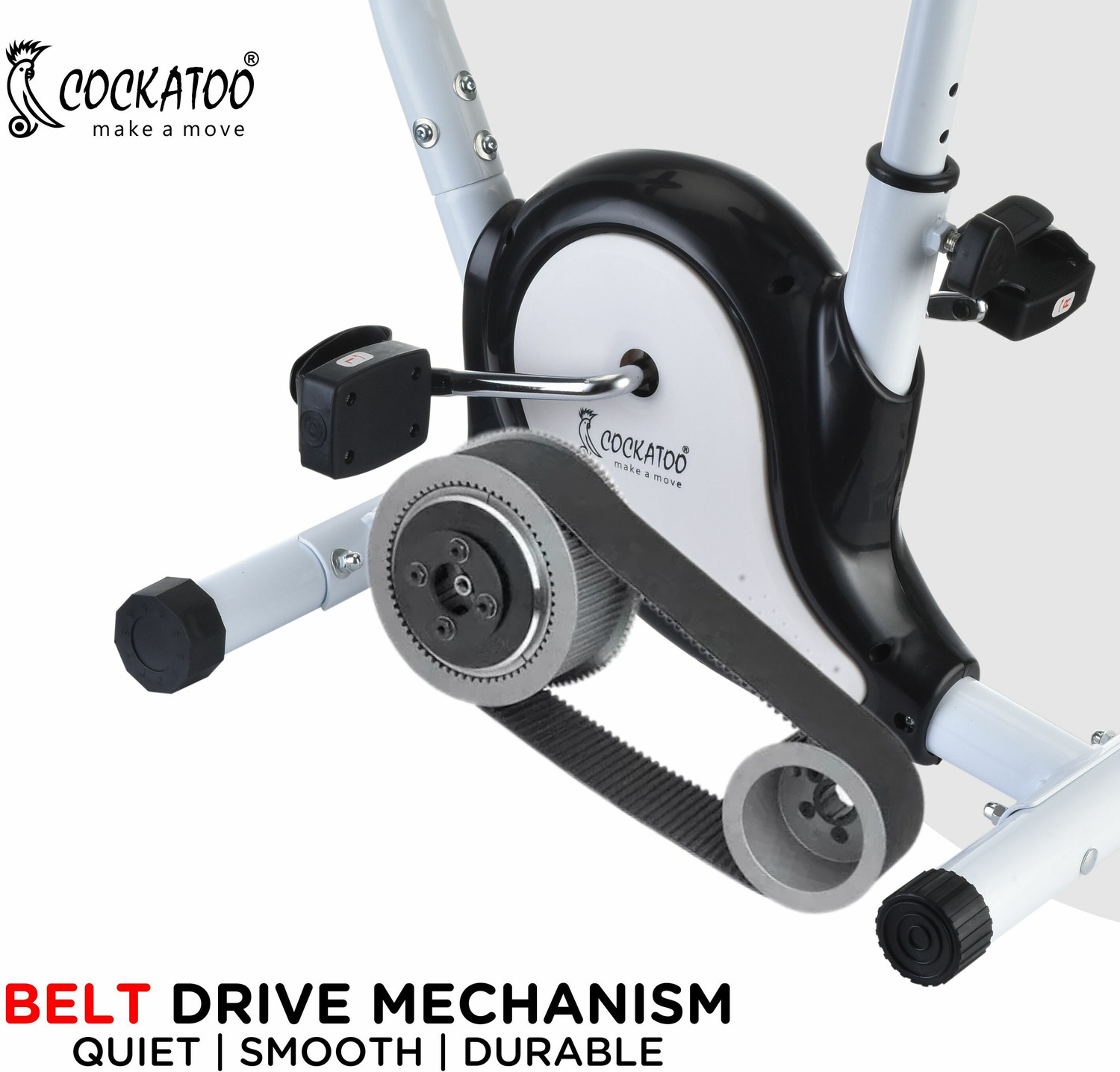 Image of COCKATOO CB01 Belt Drive Mechanism With LCD Display Upright Stationary Exercise Bike