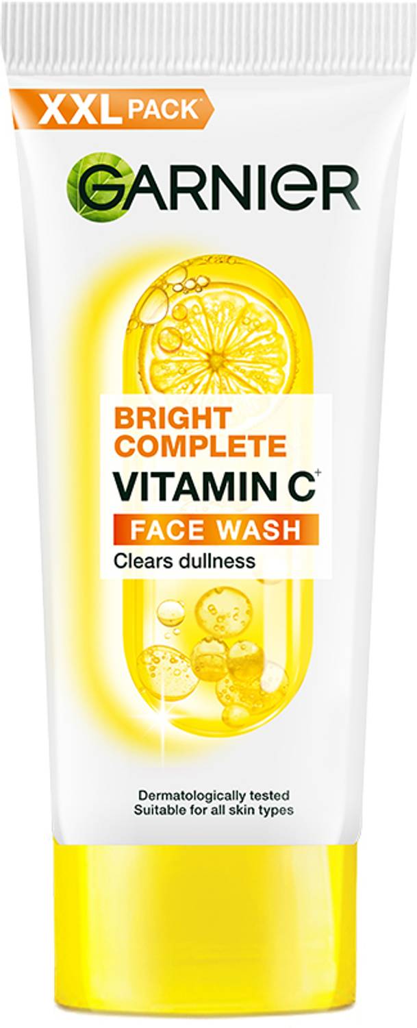 GARNIER Bright Complete Vitamin C Cleanser for Bright & Glowing Skin Facewash Face Wash