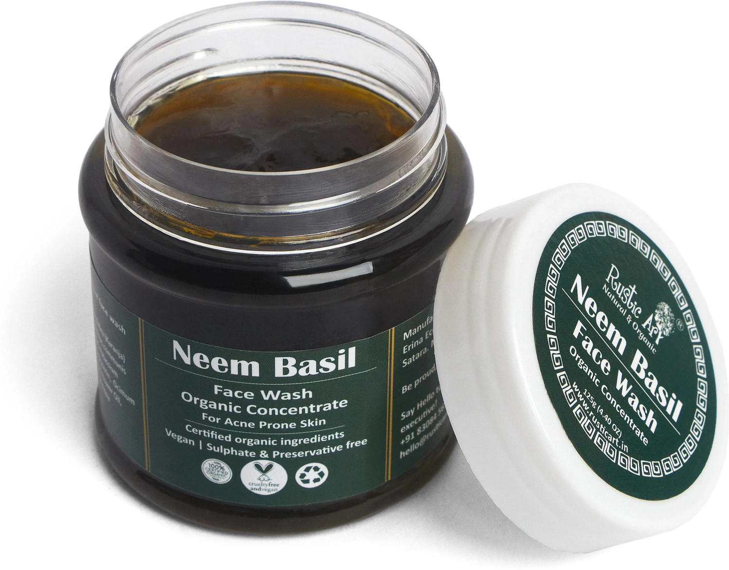 Rustic Art Organic Neem Basil  Concentrate Face Wash  (125 g)