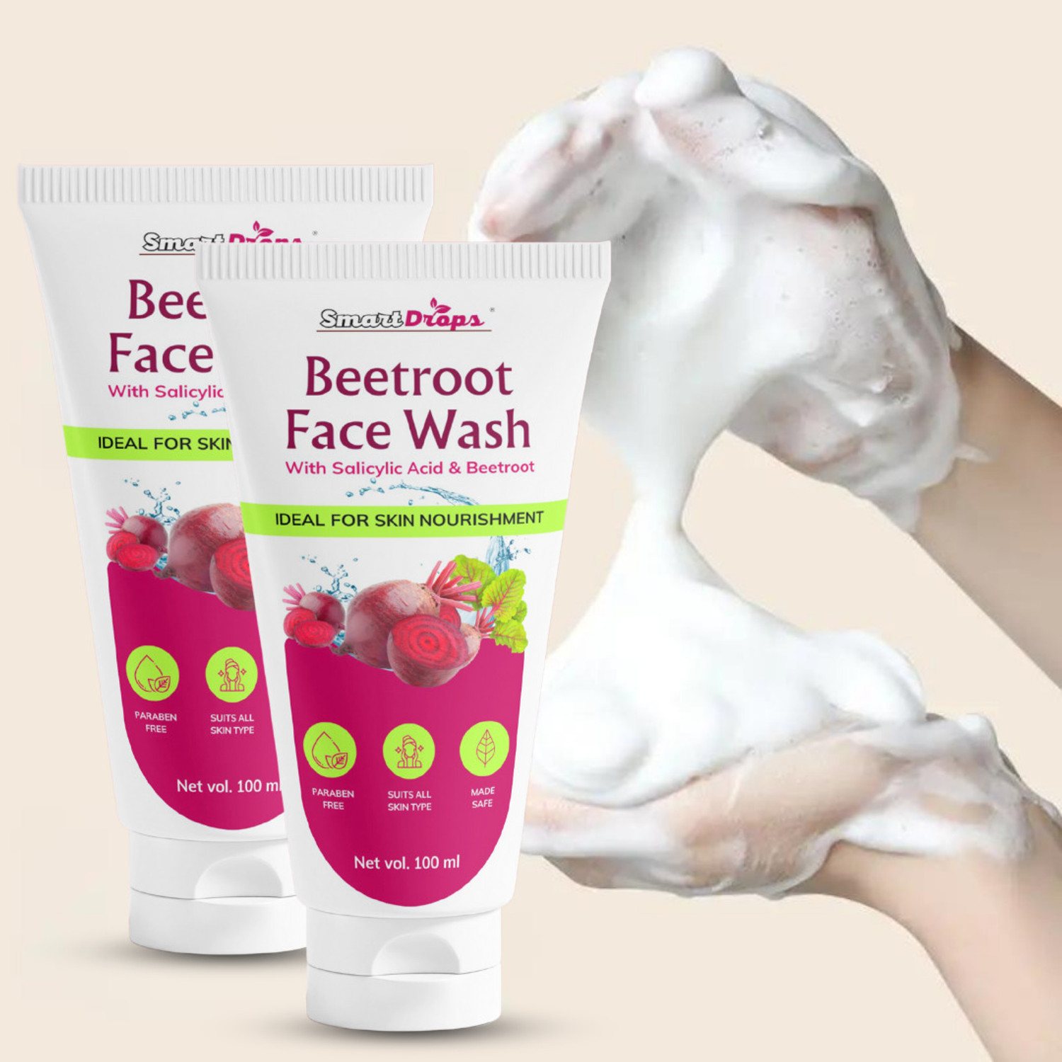 Image of Dazller Daily Fresh Trial Pack | Neem & Tulsi | Papaya | True Glow | Pack of 3, Gentle Cleanser for All Skin Types Face Wash (300 g)