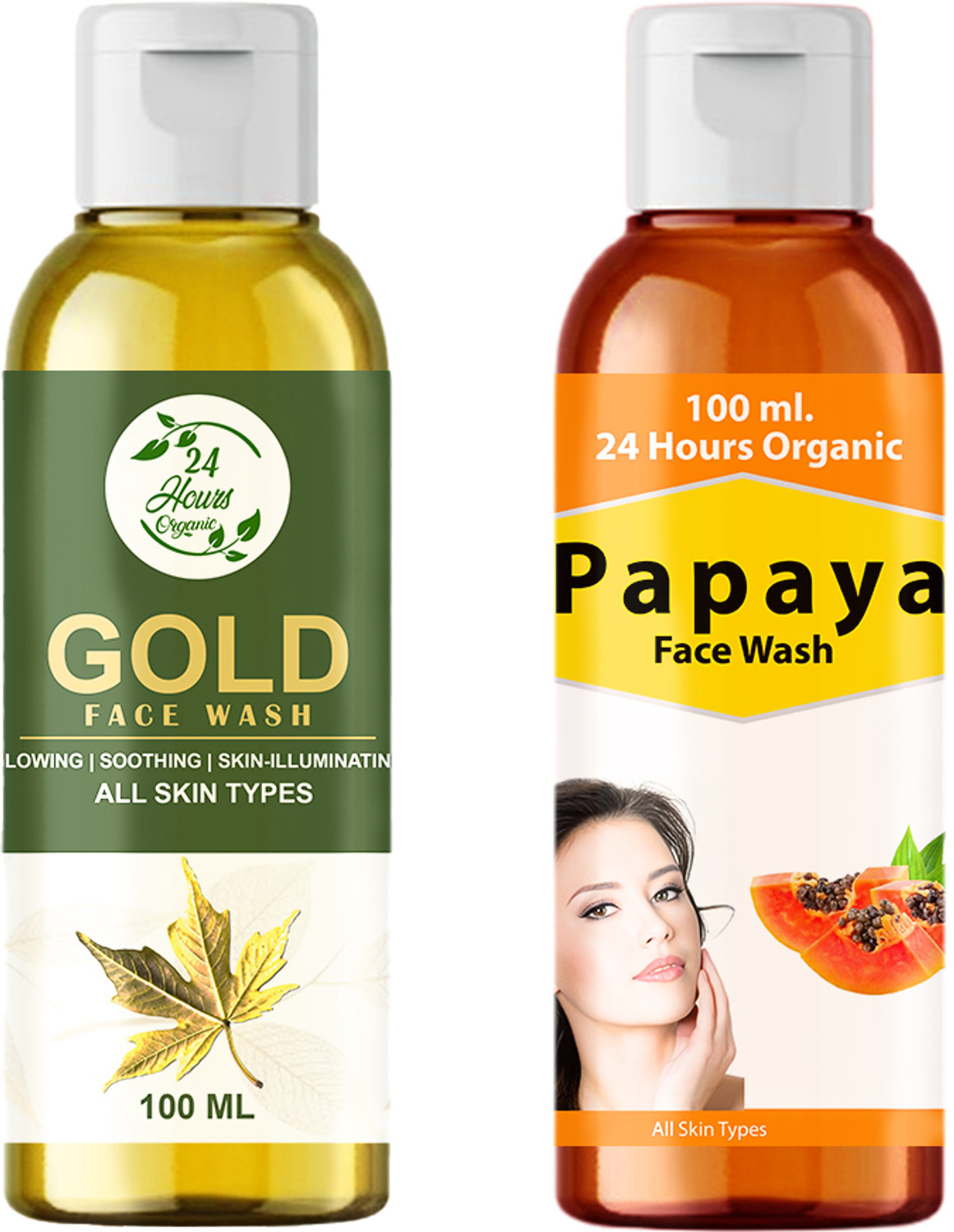 Image of Dazller Daily Fresh Trial Pack | Neem & Tulsi | Papaya | True Glow | Pack of 3, Gentle Cleanser for All Skin Types Face Wash (300 g)