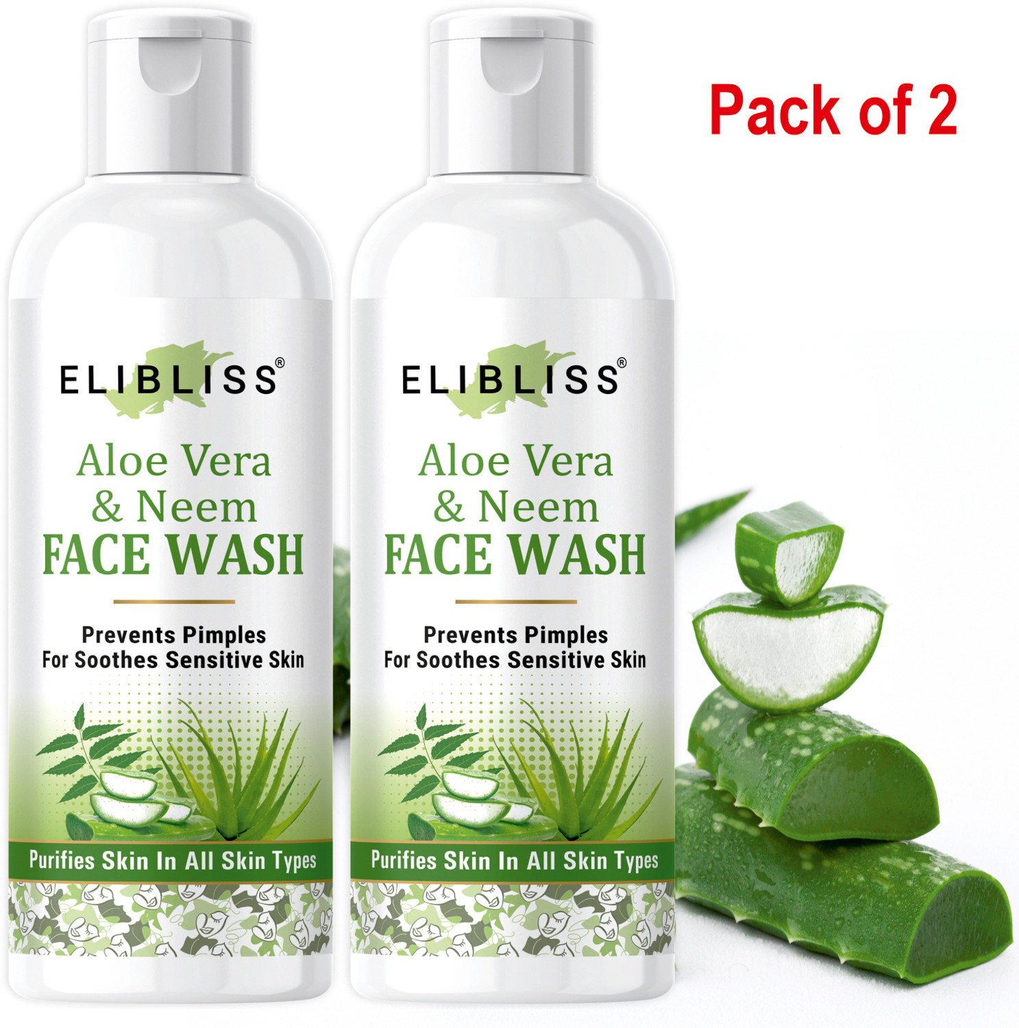 Image of Dazller Daily Fresh Trial Pack | Neem & Tulsi | Papaya | True Glow | Pack of 3, Gentle Cleanser for All Skin Types Face Wash (300 g)