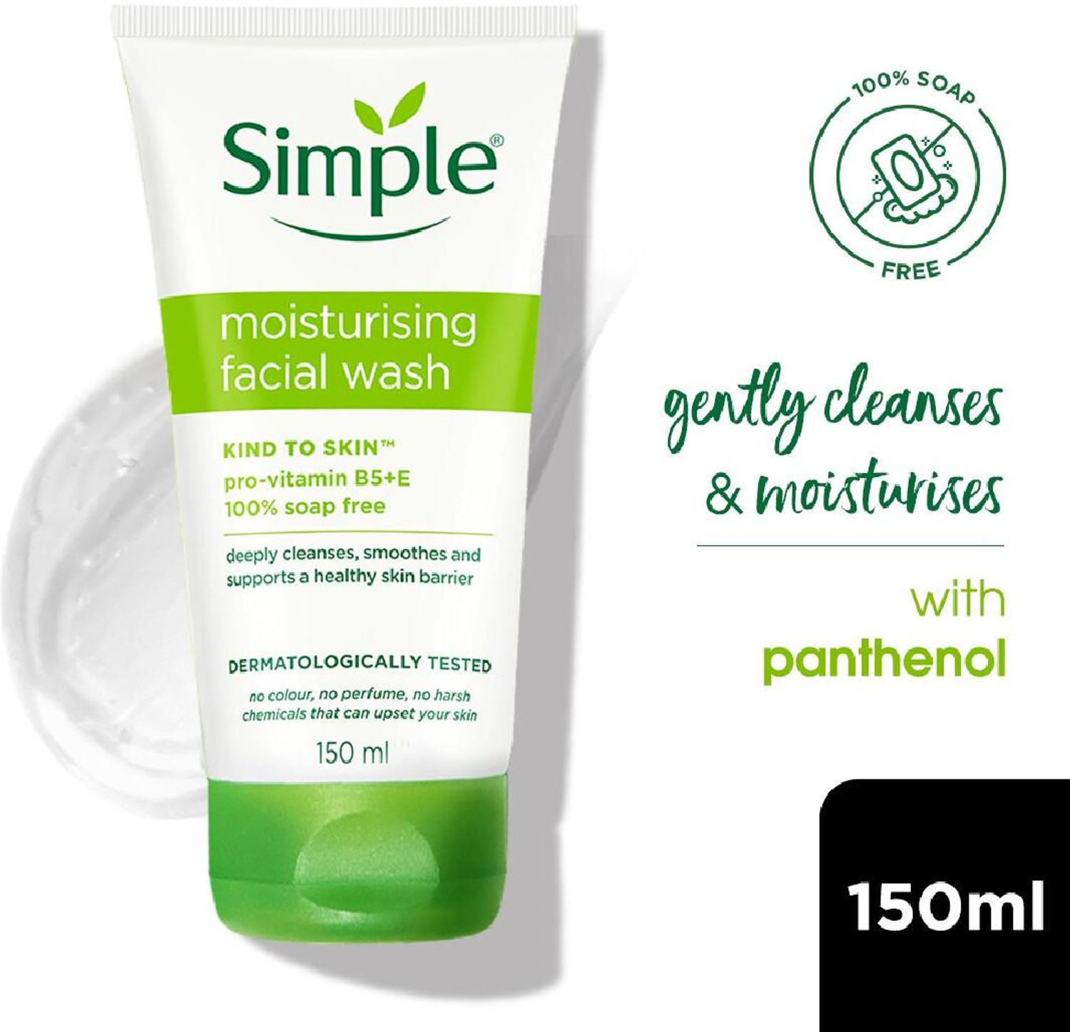 Simple Kind To Skin Moisturising Facial Wash  (150 ml)