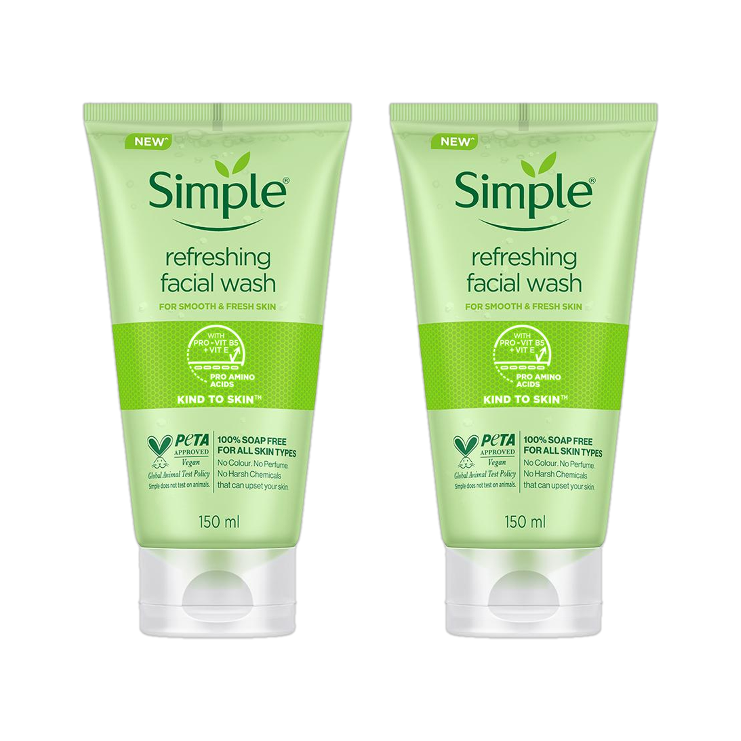 Simple Kind To Skin Refreshing Facial Wash (PACK OF 2) Face Wash