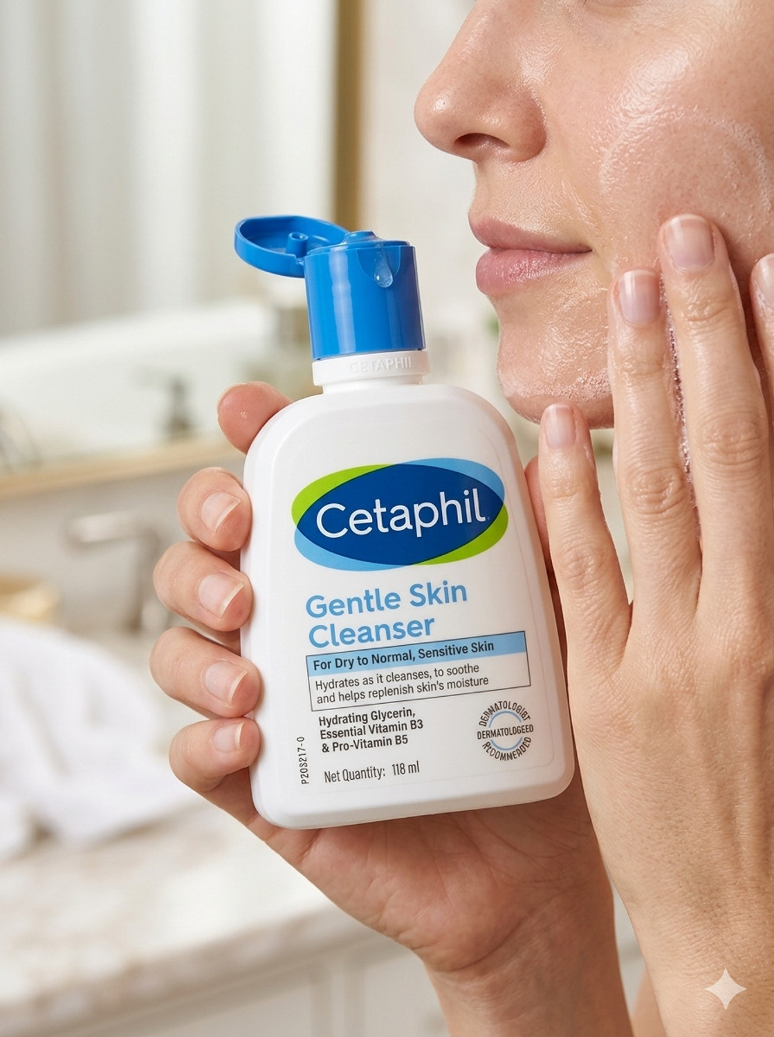 Image of Cetaphil Gentle Skin Cleanser For Dry to Normal, Sensitive Skin Face Wash (118 ml)
