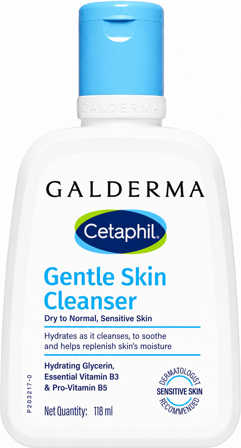 Image of Cetaphil Gentle Skin Cleanser For Dry to Normal, Sensitive Skin Face Wash (118 ml)