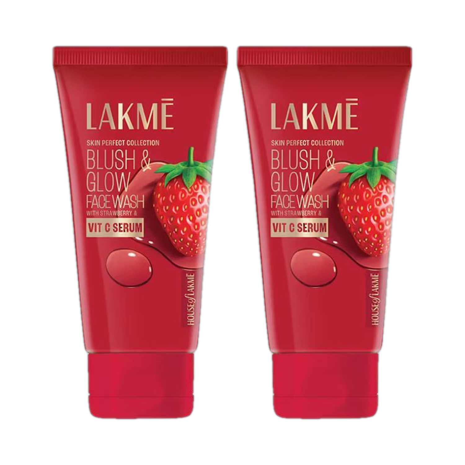 Lakm Blush & Glow Hydrating Strawberry Facewash,with Vitamin C Serum,150gm Face Wash